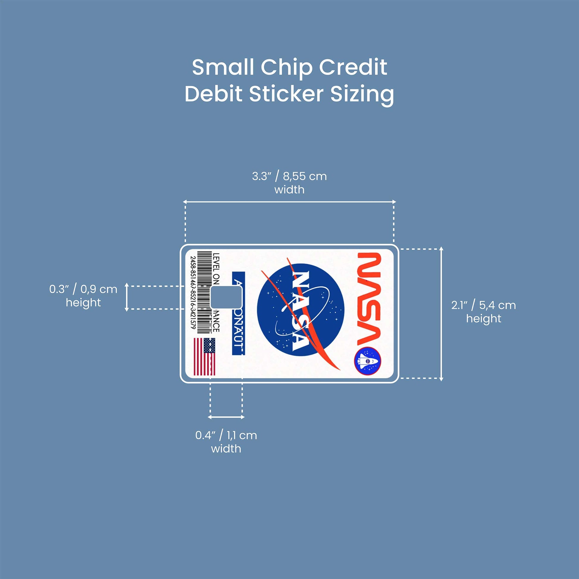 Nasa - Premium Vinyl Credit Card Skin Cover by Wonderwallsboutique