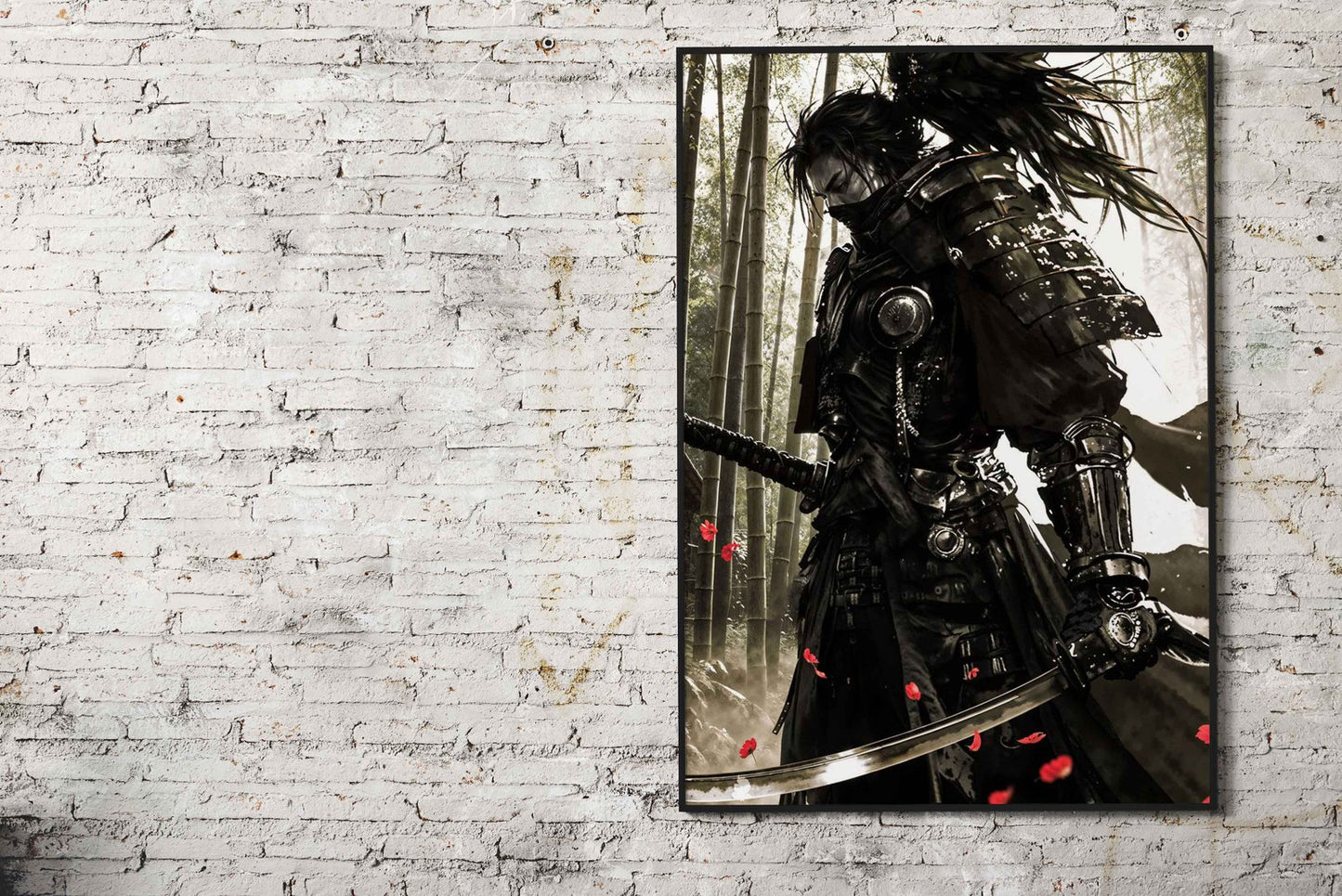 Ninja War Paint Asian Style Poster | Wall Art fo r Home & Office | High-Quality Print
