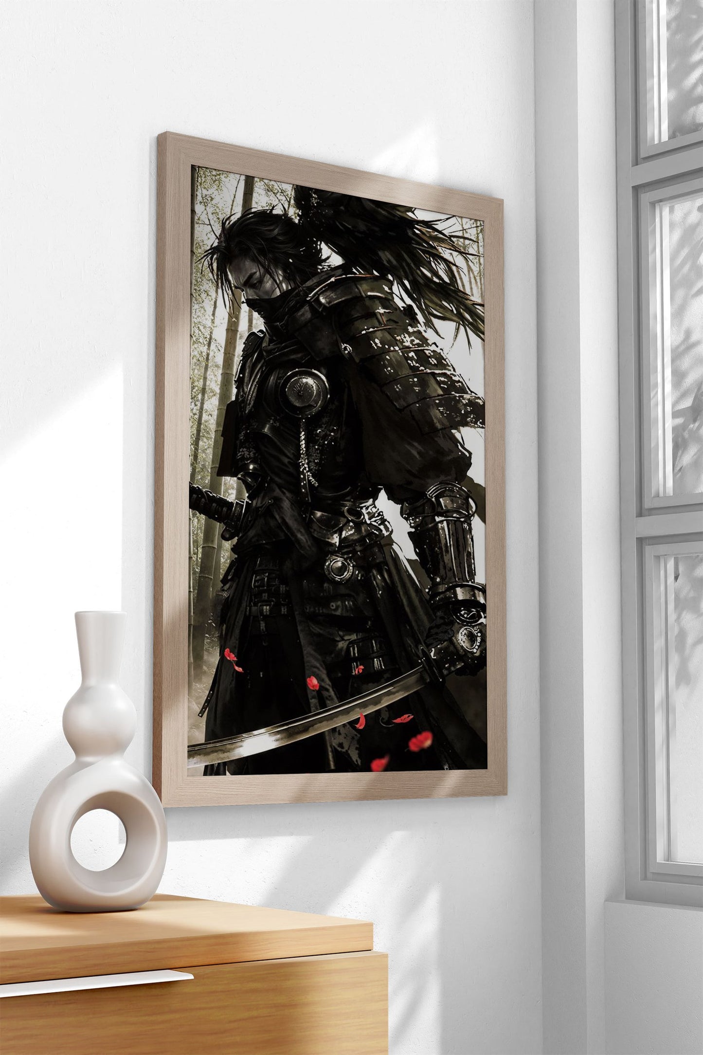 Ninja War Paint Asian Style Poster | Wall Art fo r Home & Office | High-Quality Print