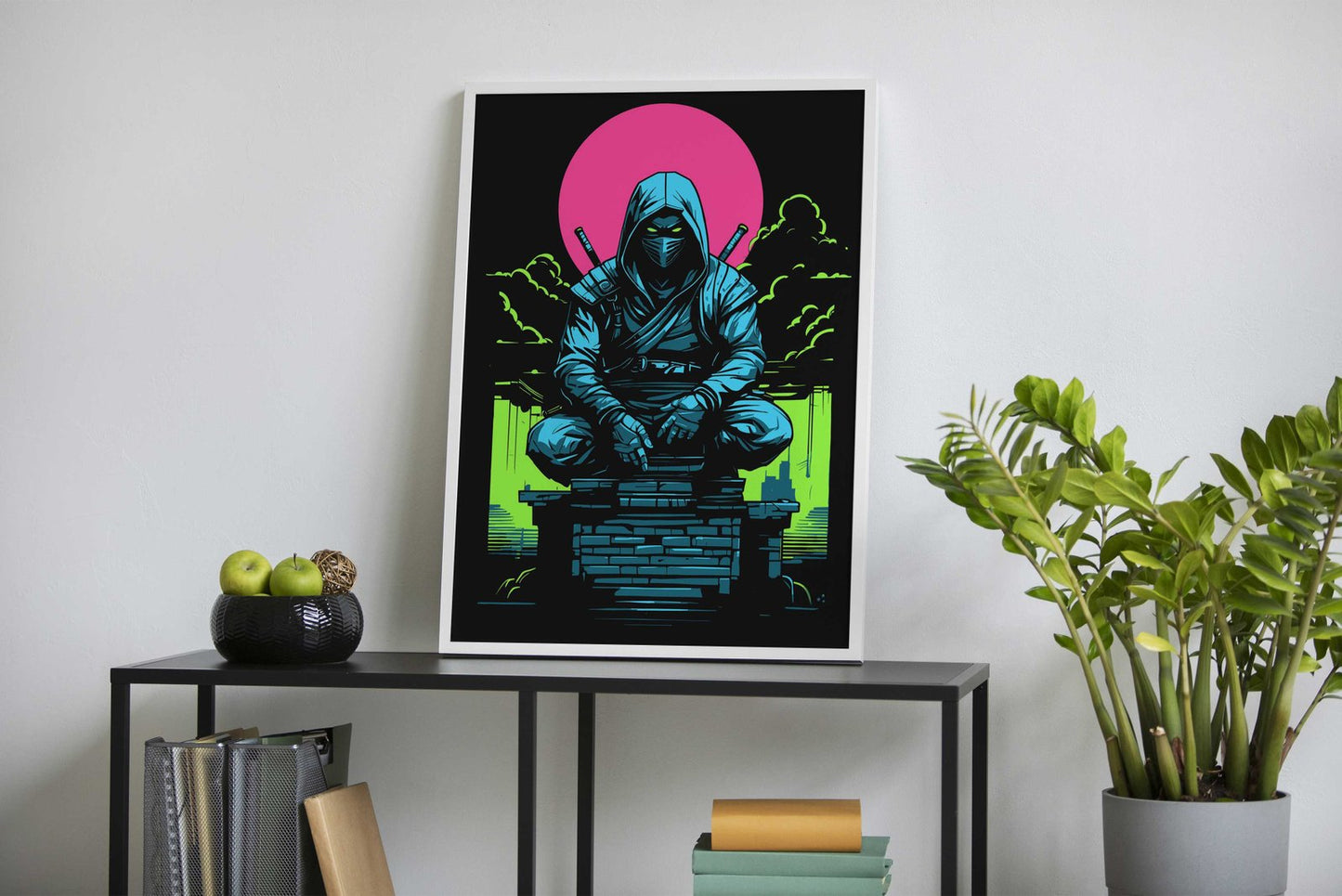 Ninja Asian Style Poster | Wall Art for Home &  Office | High-Quality Print - High-Quality Premium Wall Art Decor Sticker