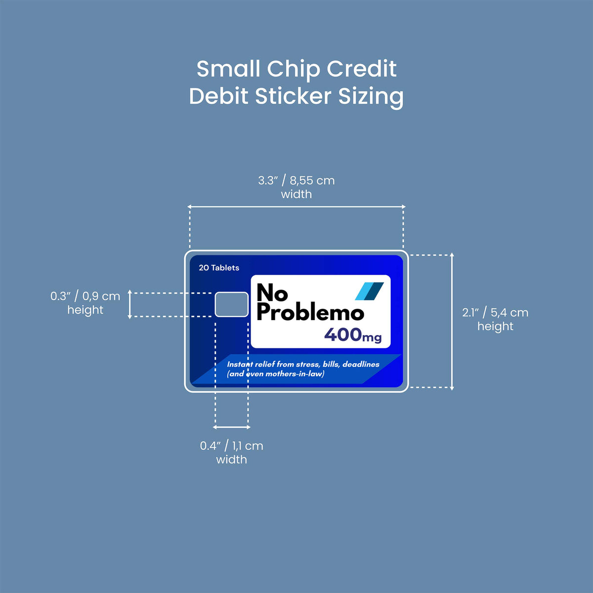 Noproblemo - Premium Vinyl Credit Card Skin Cover by Wonderwallsboutique