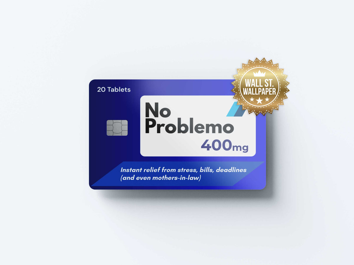 Noproblemo - Premium Vinyl Credit Card Skin Cover by Wonderwallsboutique