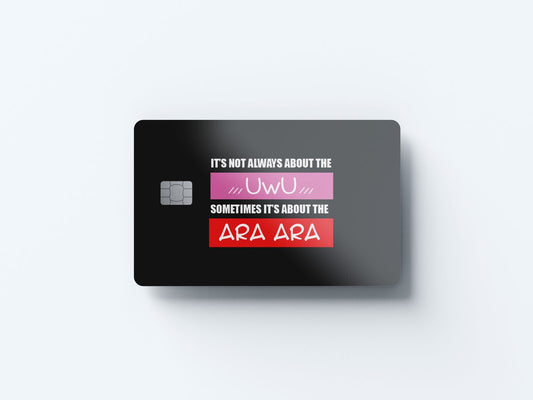 Watercolor not always about the uwu design | credit card sticker | small chip | credit card skin for nursery and home wall decor.