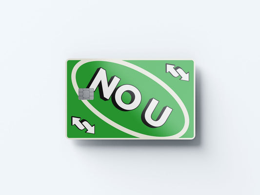 Watercolor nou green design | credit card sticker | small chip | credit card skin for nursery and home wall decor.