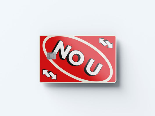 Watercolor nou red design | credit card sticker | small chip | credit card skin for nursery and home wall decor.