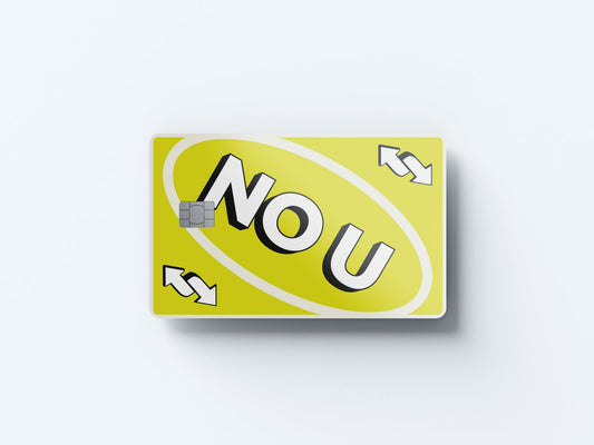 Watercolor nou yellow design | credit card sticker | small chip | credit card skin for nursery and home wall decor.