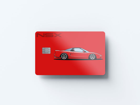 Watercolor nsx design | credit card sticker | small chip | credit card skin for nursery and home wall decor.