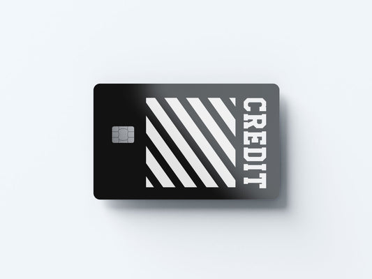 Watercolor off credit design | credit card sticker | small chip | credit card skin for nursery and home wall decor.