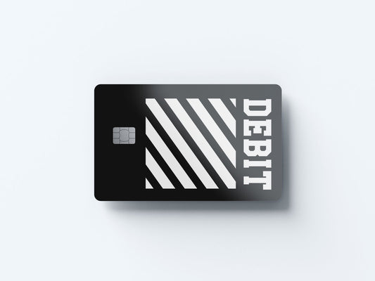Watercolor off debit design | credit card sticker | small chip | credit card skin for nursery and home wall decor.