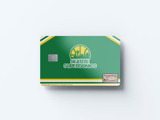Watercolor oklahoma city thunder away warmups hardwood classics design | credit card sticker | small chip | credit card skin for nursery and home wall decor.
