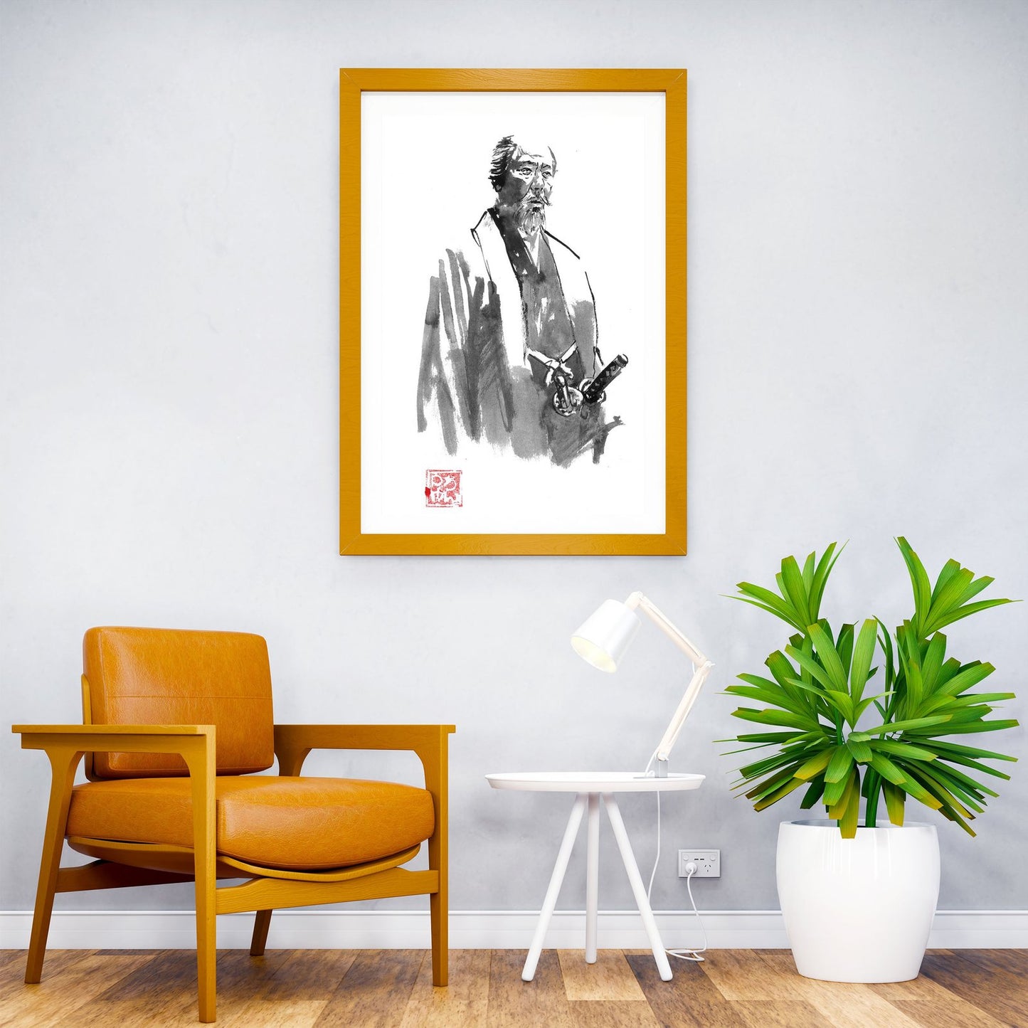 old lord samurai Asian Style Poster | Wall Art f or Home & Office | High-Quality Print