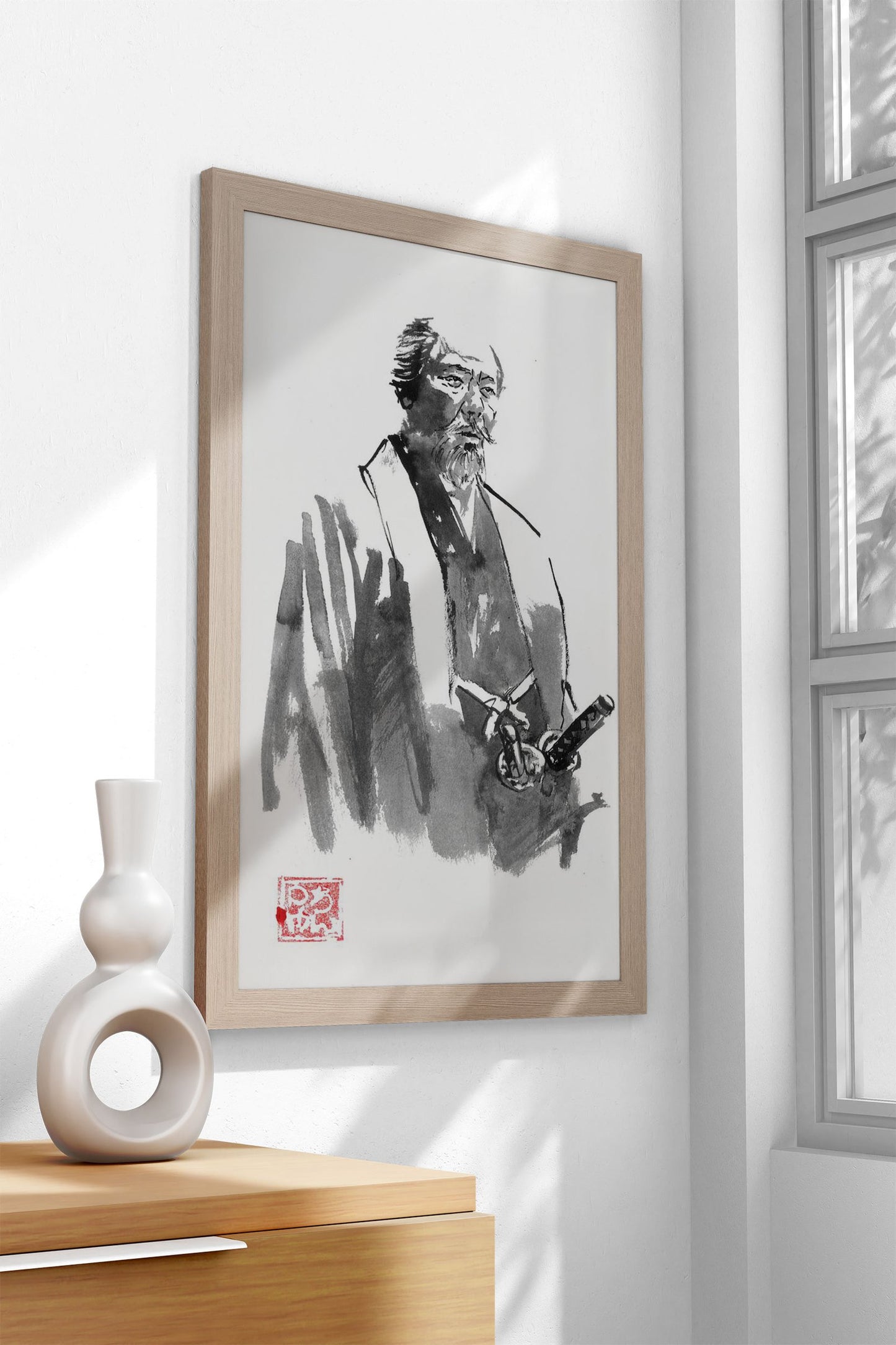 old lord samurai Asian Style Poster | Wall Art f or Home & Office | High-Quality Print