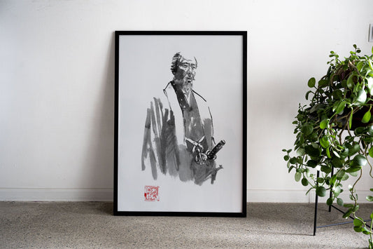 old lord samurai Asian Style Poster | Wall Art f or Home & Office | High-Quality Print