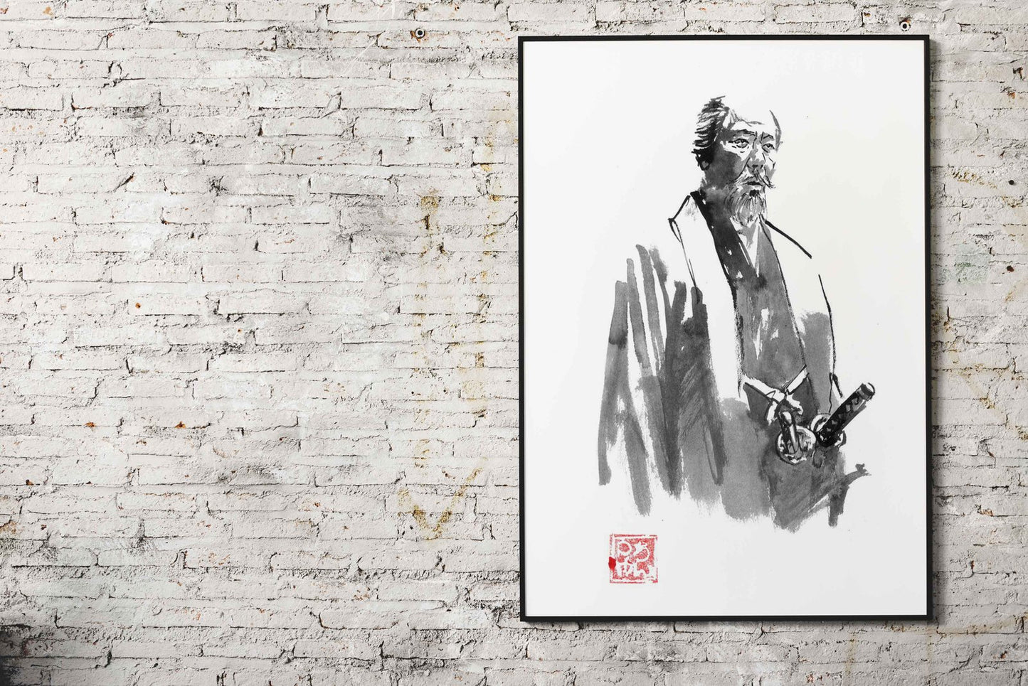 old lord samurai Asian Style Poster | Wall Art f or Home & Office | High-Quality Print