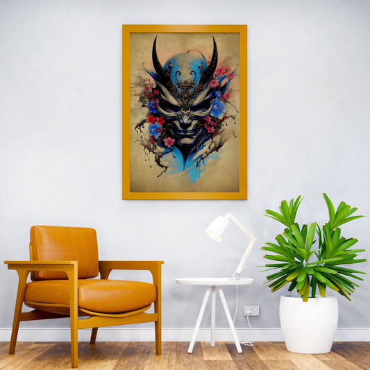 Oni Samurai No2 Asian Style Poster | Wall Art f or Home & Office | High-Quality Print