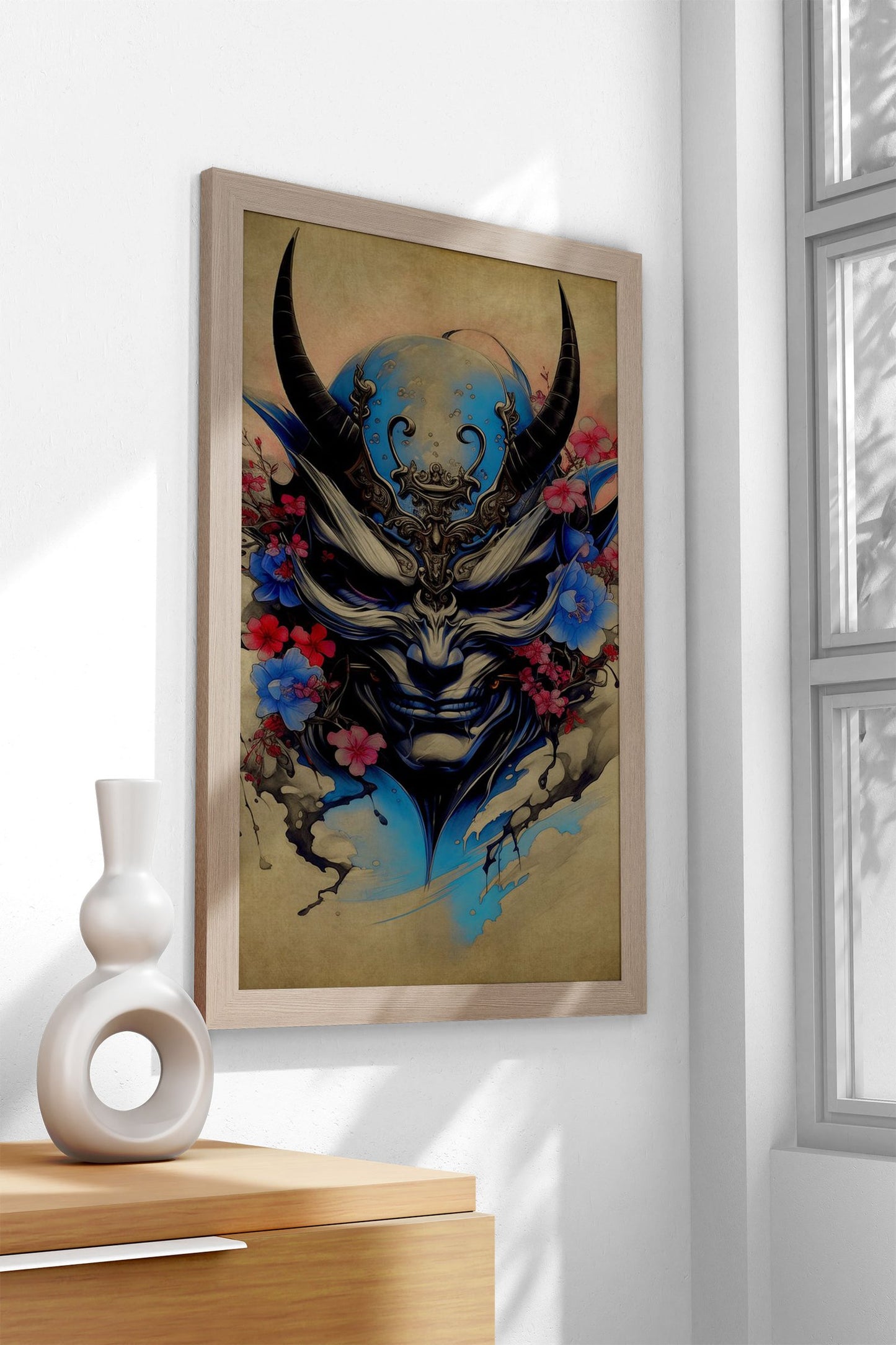 Oni Samurai No2 Asian Style Poster | Wall Art f or Home & Office | High-Quality Print
