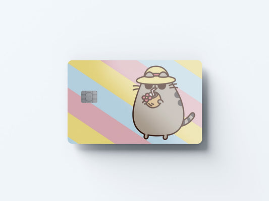 Watercolor on vacay design | credit card sticker | small chip | credit card skin for nursery and home wall decor.