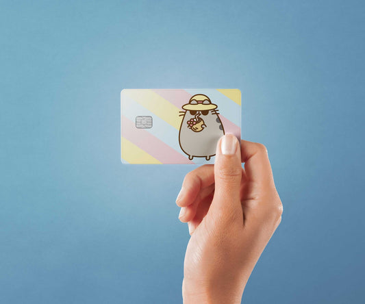Watercolor on vacay design | credit card sticker | small chip | credit card skin for nursery and home wall decor.