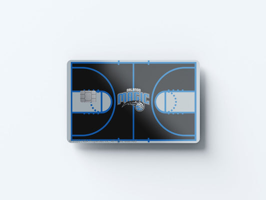 Watercolor orlando magic courtside design | credit card sticker | small chip | credit card skin for nursery and home wall decor.