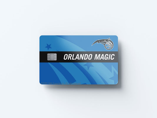 Watercolor orlando magic midcourt design | credit card sticker | small chip | credit card skin for nursery and home wall decor.