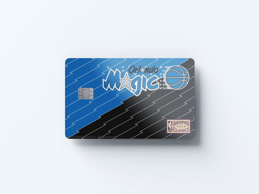 Watercolor orlando magic uptempo hardwood classics design | credit card sticker | small chip | credit card skin for nursery and home wall decor.