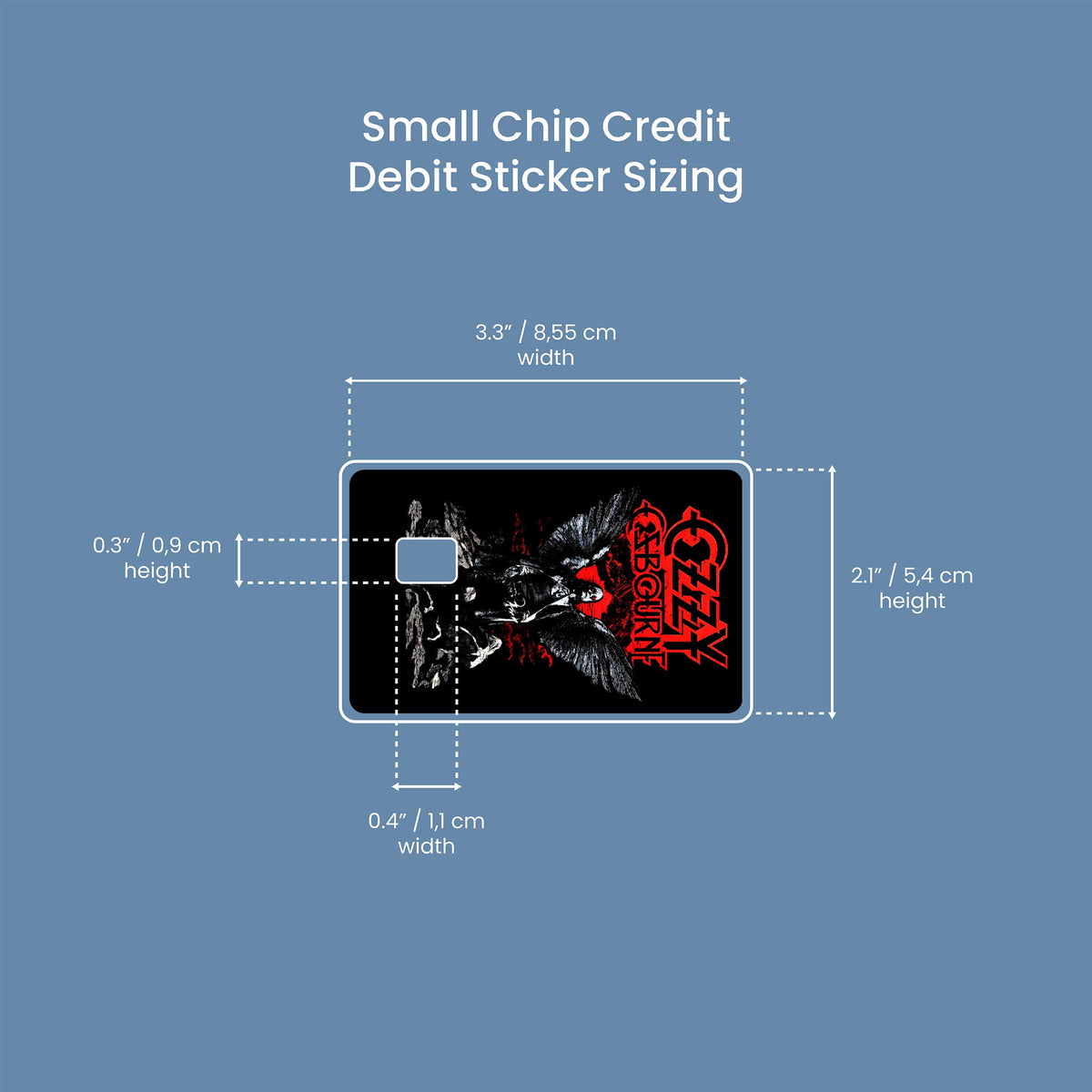 Ozzy Osbourne - Premium Vinyl Credit Card Skin Cover by Wonderwallsboutique