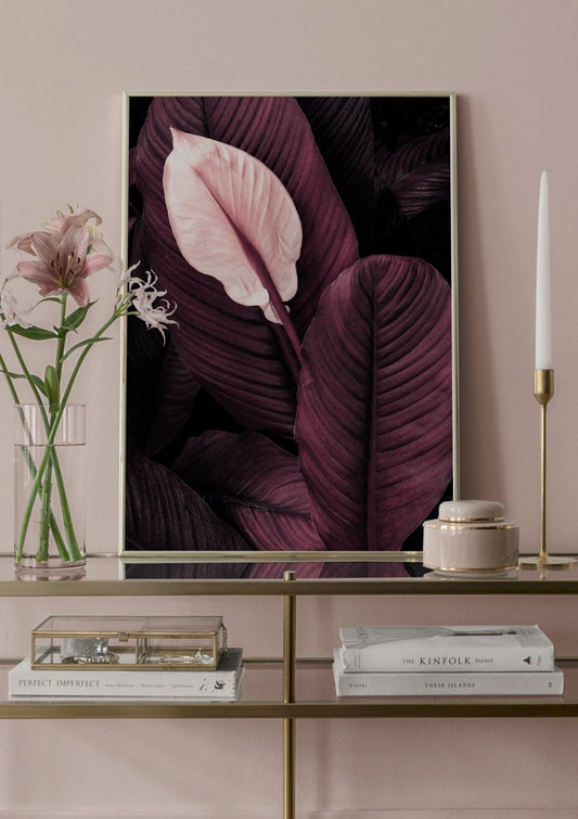 Purple Leaves No1 Poster