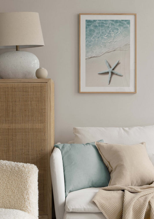 Blue Sea Star Poster