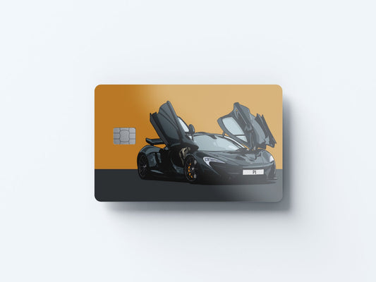 Watercolor p1 design | credit card sticker | small chip | credit card skin for nursery and home wall decor.
