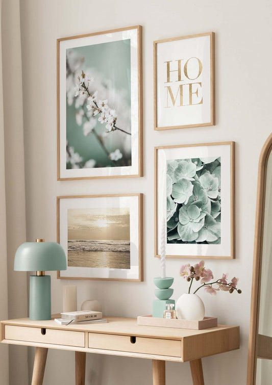 Golden Ocean Sunset Poster