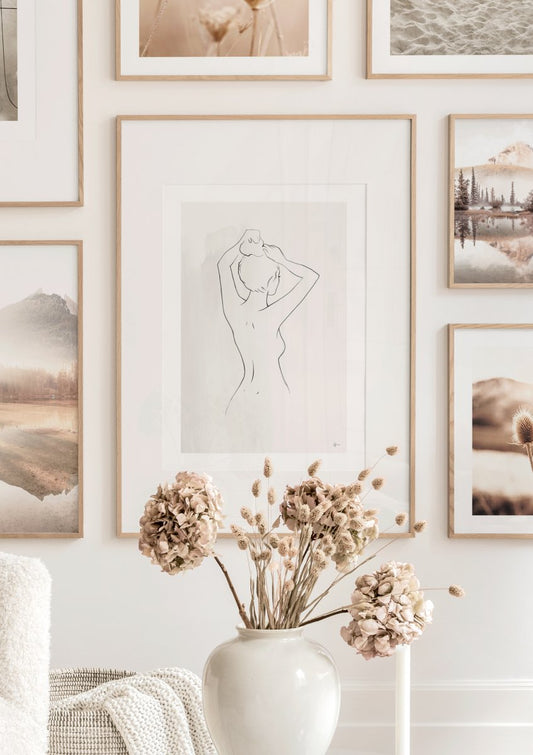 Watercolor getting ready poster for nursery and home wall decor.