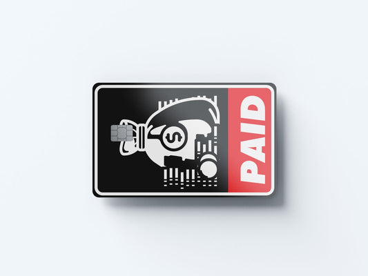 Watercolor paid design | credit card sticker | small chip | credit card skin for nursery and home wall decor.