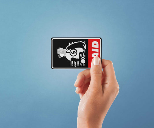Watercolor paid design | credit card sticker | small chip | credit card skin for nursery and home wall decor.