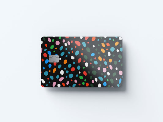 Watercolor paint drip design | credit card sticker | small chip | credit card skin for nursery and home wall decor.