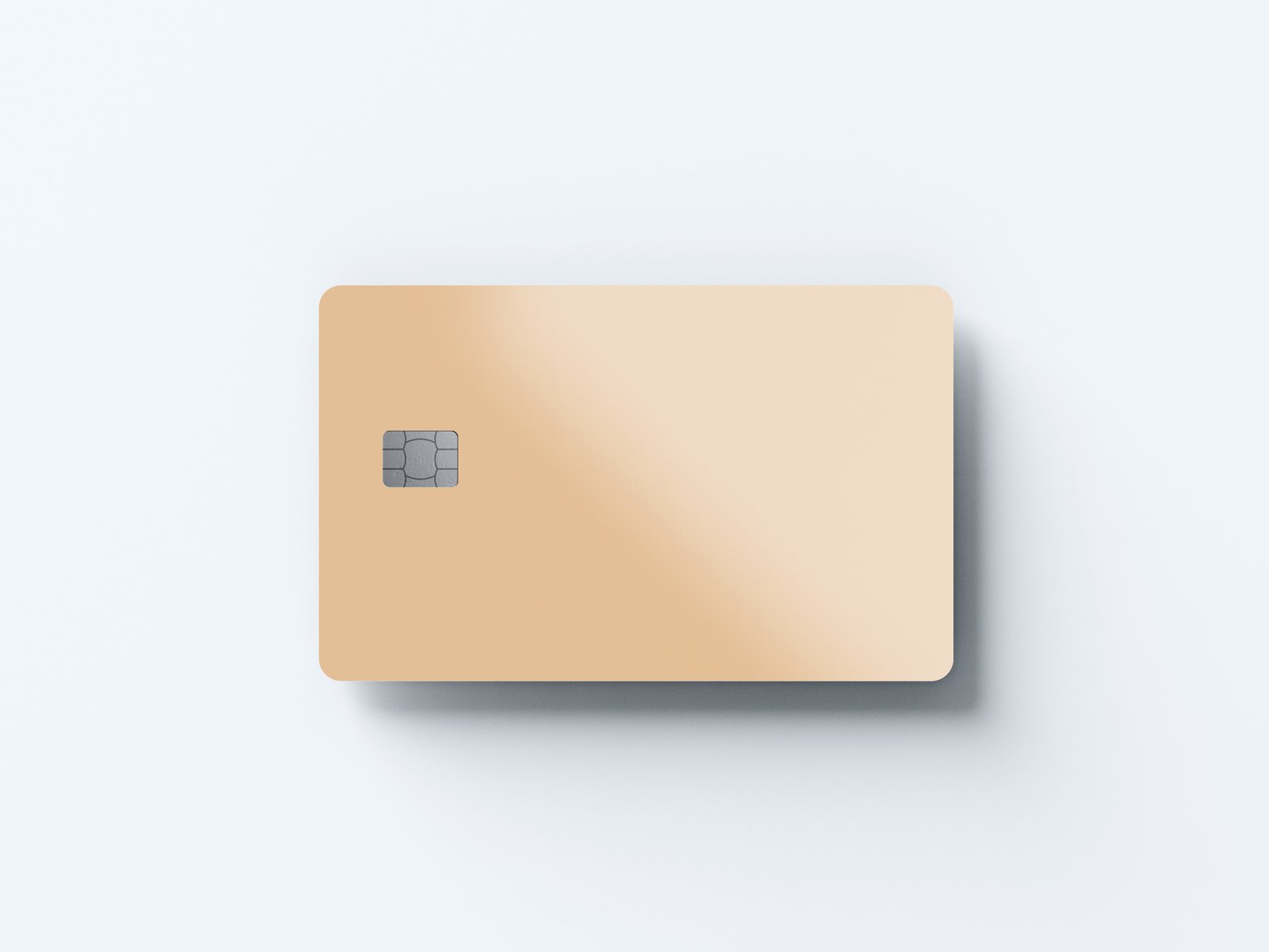 Pale Card Pale Peach Design | Credit Card Stickers – Protect & Personalize Your ...
