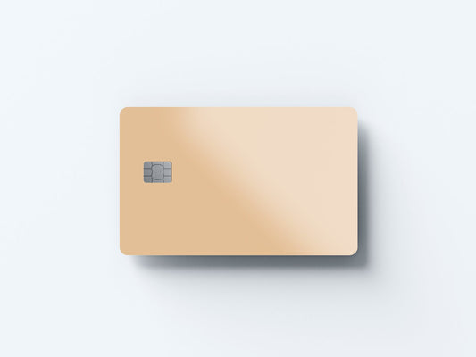 Watercolor pale peach design | credit card sticker | small chip | credit card skin for nursery and home wall decor.
