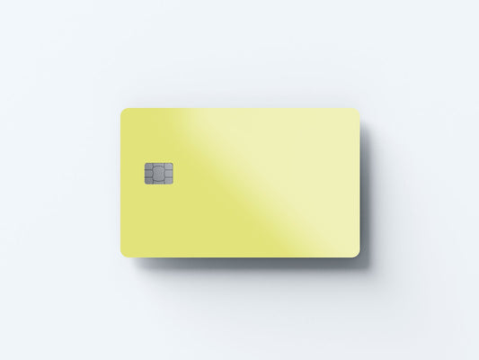 Watercolor pale yellow design | credit card sticker | small chip | credit card skin for nursery and home wall decor.