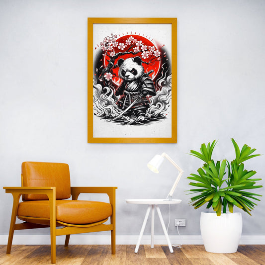 panda japanese Asian Style Poster | Wall Art fo r Home & Office | High-Quality Print