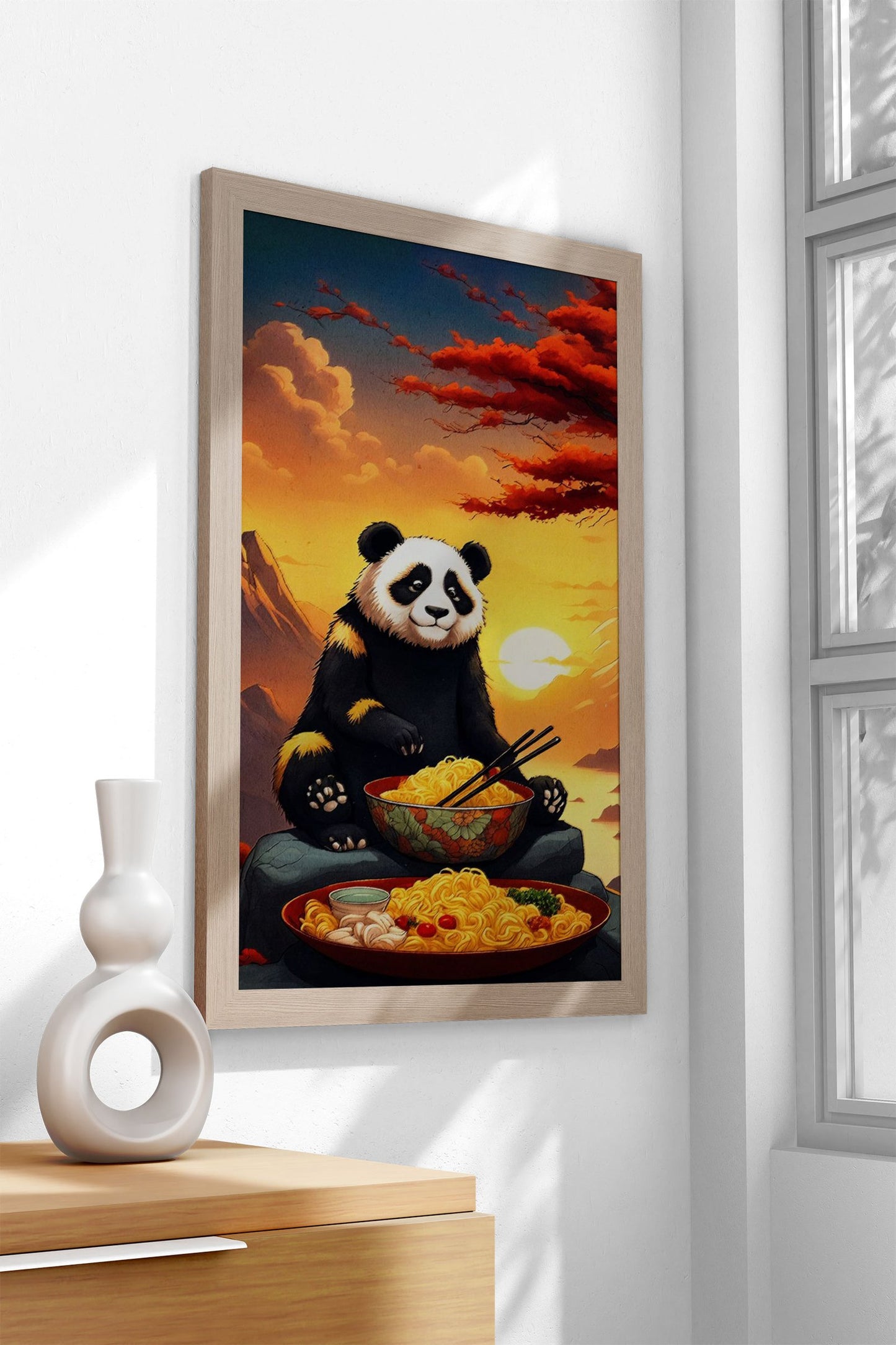 panda ramen japan Asian Style Poster | Wall A rt for Home & Office | High-Quality Print