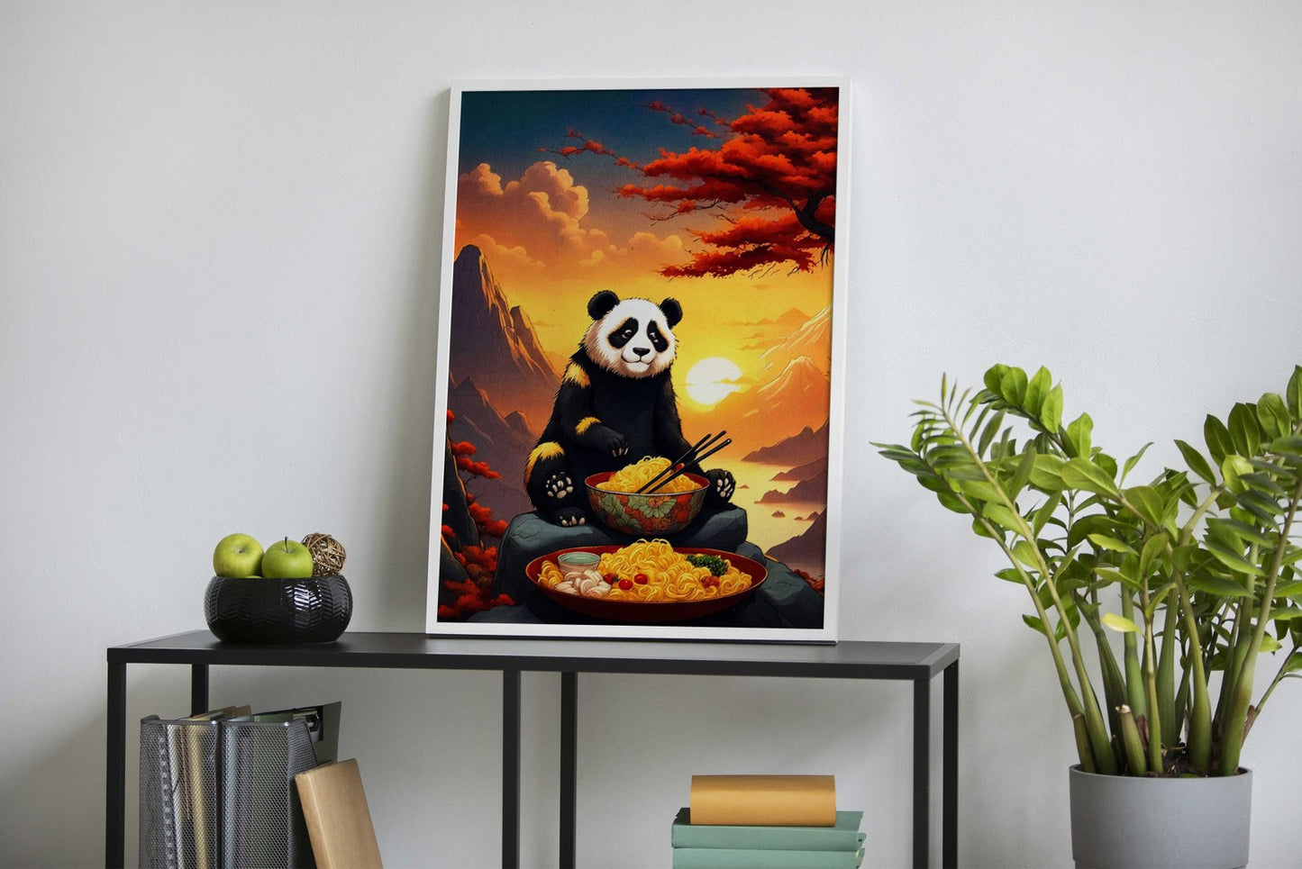 panda ramen japan Asian Style Poster | Wall A rt for Home & Office | High-Quality Print