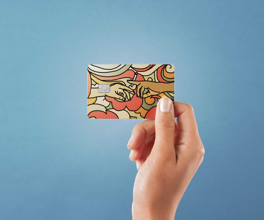 Watercolor pass it design | credit card sticker | small chip | credit card skin for nursery and home wall decor.