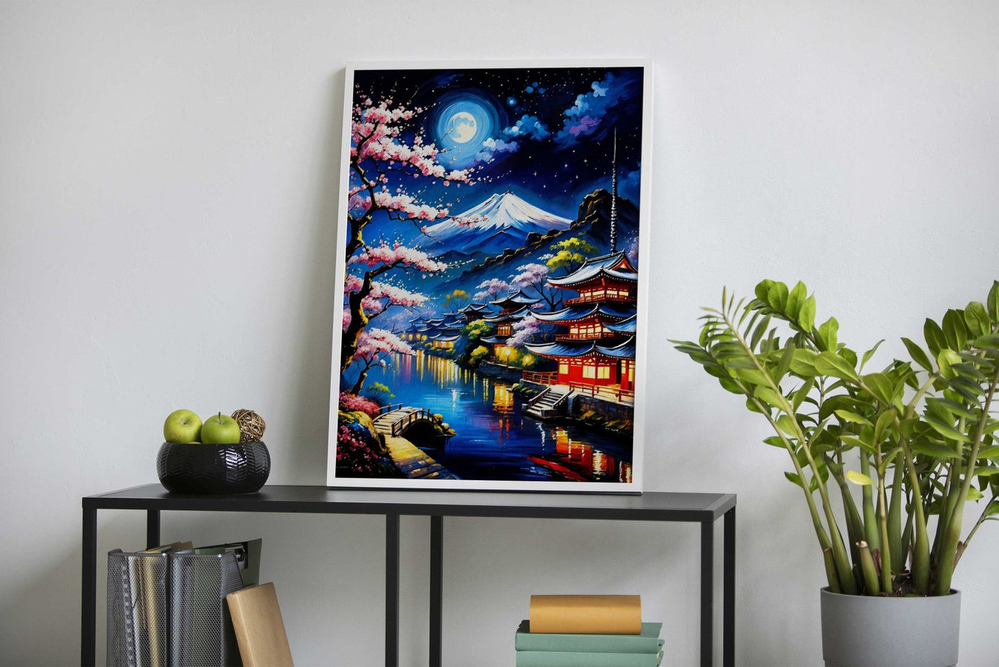 Pastel Fuji Mount lofi Asian Style Poster | Wall  Art for Home & Office | High-Quality Print