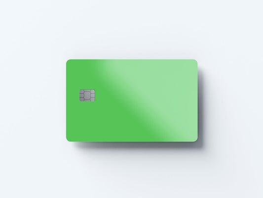 Watercolor pastel green design | credit card sticker | small chip | credit card skin for nursery and home wall decor.