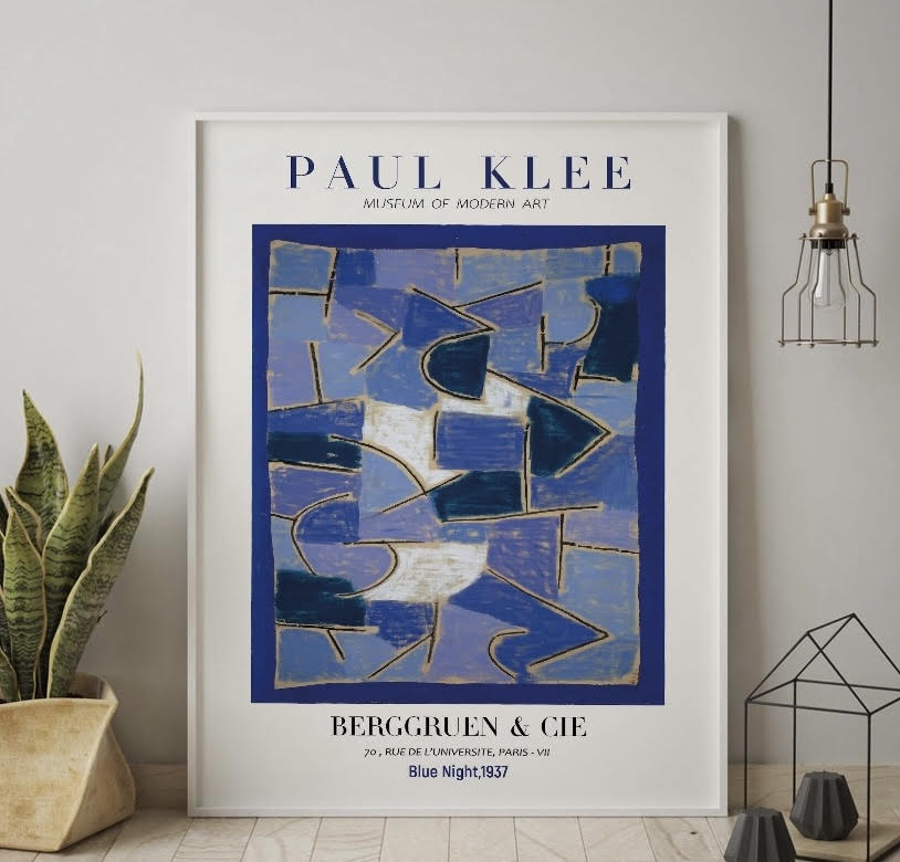 Blue Night Artwork by Paul Klee