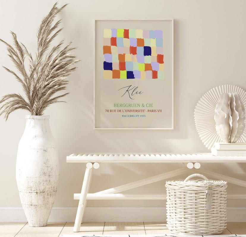 Paul Klee Colorful Squares Print: Mai A Juillet