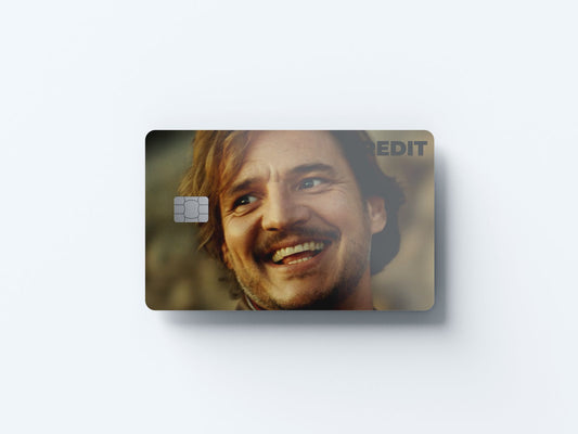 Watercolor pedro credit design | credit card sticker | small chip | credit card skin for nursery and home wall decor.