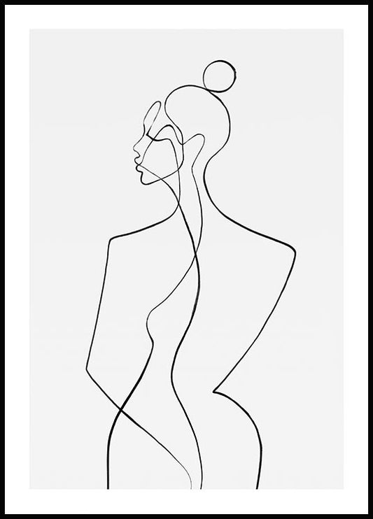 Watercolor peytil serenity lines poster for nursery and home wall decor.
