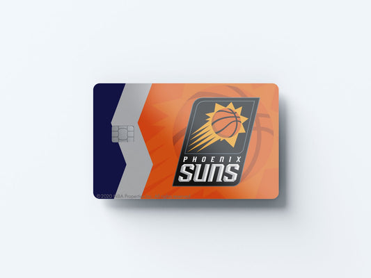 Watercolor phoenix suns crossover design | credit card sticker | small chip | credit card skin for nursery and home wall decor.