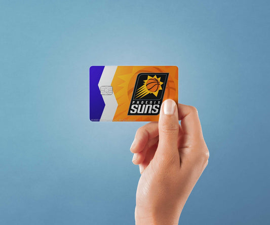 Watercolor phoenix suns crossover design | credit card sticker | small chip | credit card skin for nursery and home wall decor.