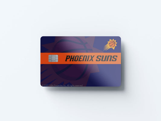 Watercolor phoenix suns midcourt design | credit card sticker | small chip | credit card skin for nursery and home wall decor.